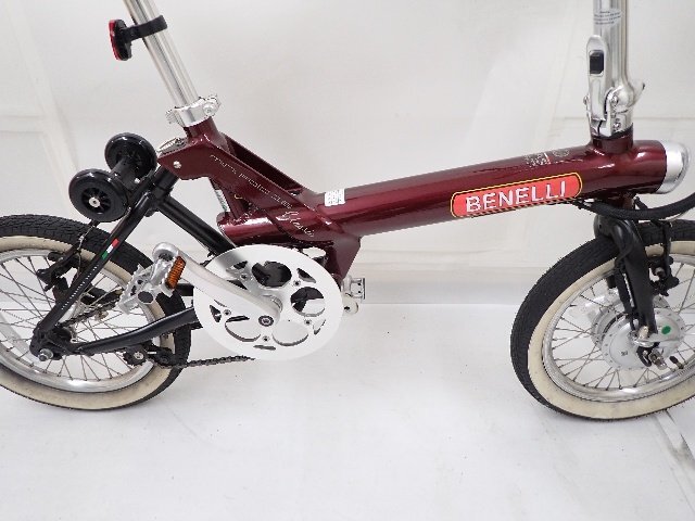 BENELLI ベネリ mini Fold 16 Classic ミニベロ 折り畳み電動アシスト自転車 2021年 説明書付 配送/来店引取可 ∴ 6E125-1の画像3