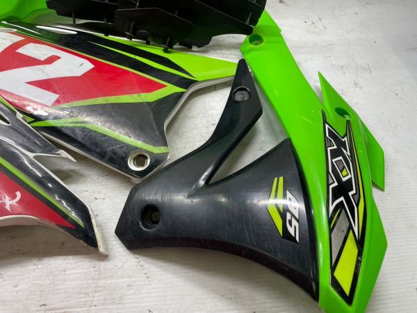 売り切り カワサキ KX85 外装セット フェンダー サイド シュラウド HA-171 【C7】 YZ CR KX DR 80 85 100 112_画像6