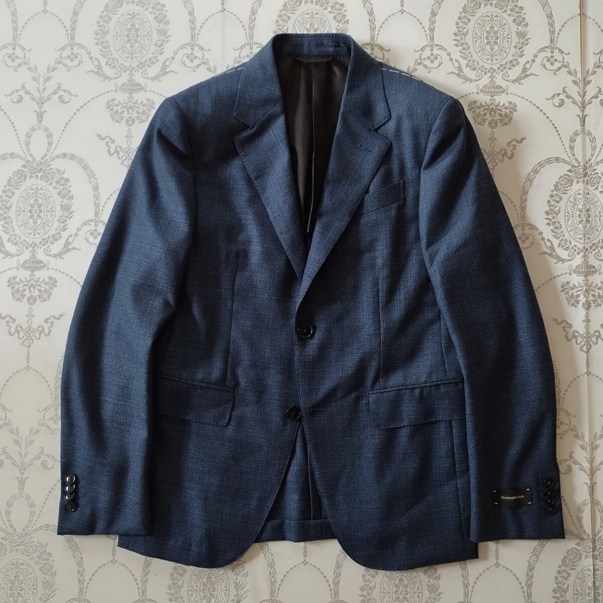 エルメネジルドゼニア ネイビージャケット サイズ46 テーラードジャケット ウール ブレザー_画像1