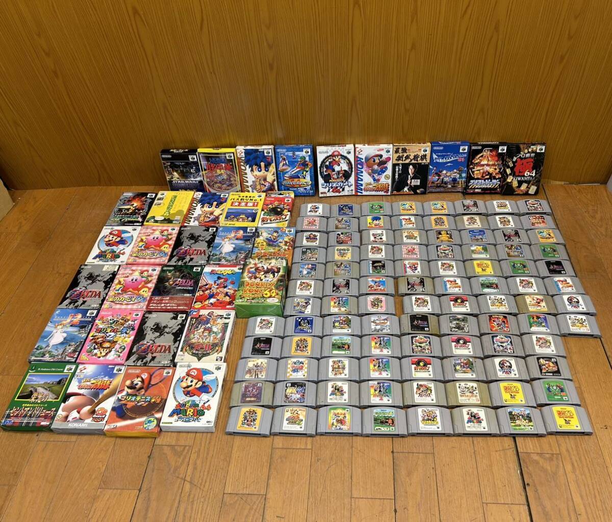 ★Nintendo64カセット130枚セット★ゲームソフト/任天堂/ニンテンドー/Nintendo/ゲーム機/大量まとめ/ロクヨン/ポケモン/カービィ/SR(P145)の画像1