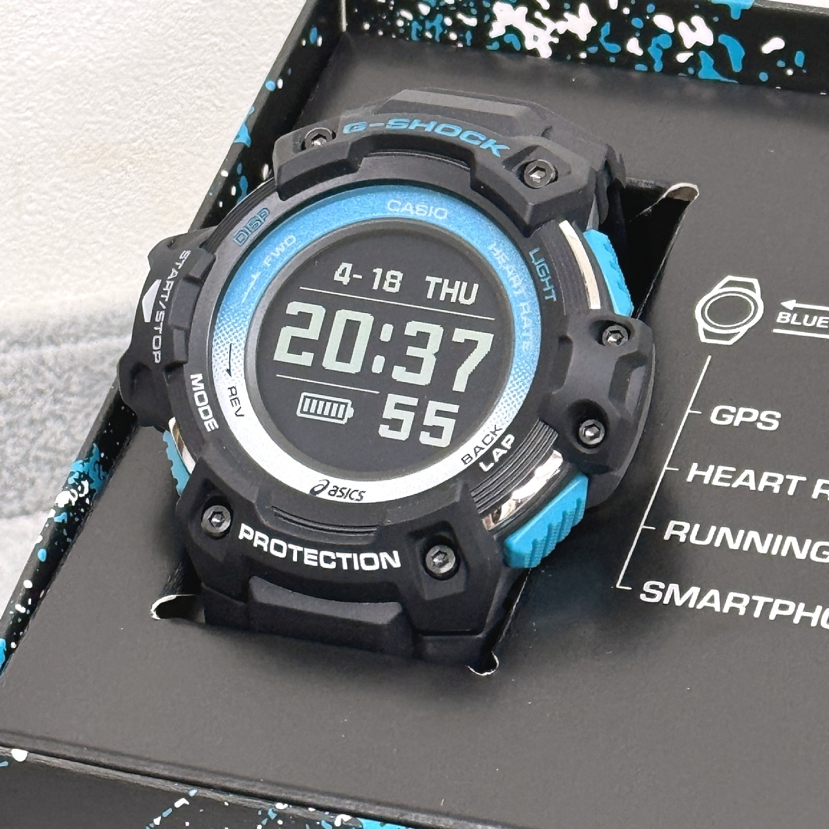 ■美品■CASIO G-SHOCK x アシックス 心拍数＆GPS GSR-H1000AST-1JR モーションセンサーセット_画像1