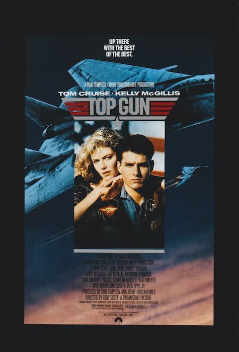 ほぼA4サイズ　ミニポスター写真　米国版　トップガン　トムクルーズ　Top Gun　Tom Cruise　tempo-k0053._画像1