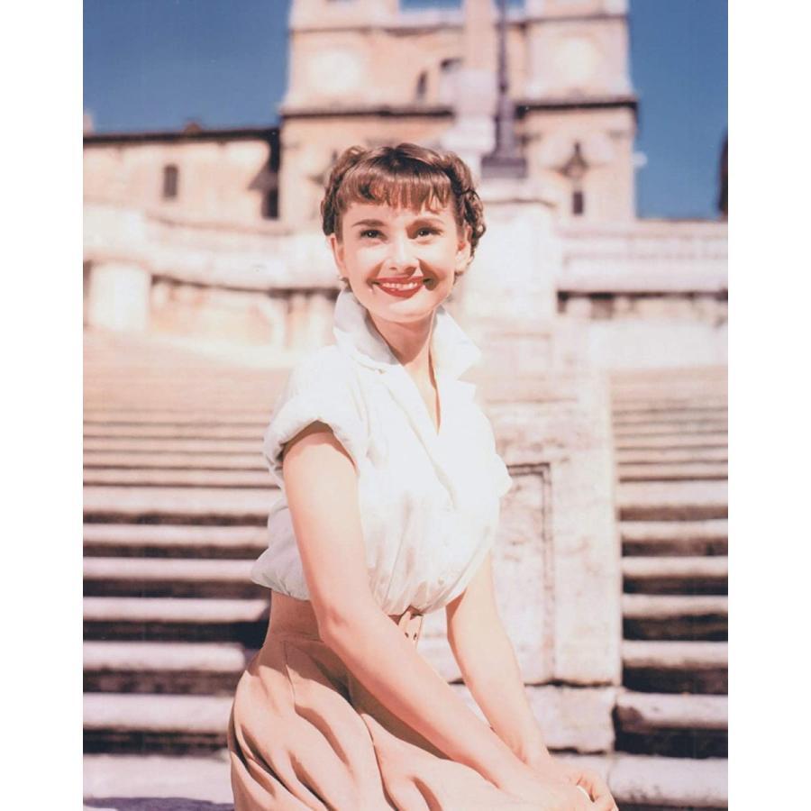 大型写真(約35.5x28cm) ローマの休日 オードリーヘップバーン Audrey Hepburn 輸入品  7129.の画像1