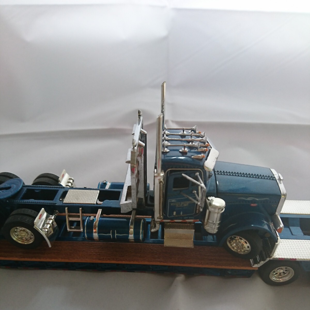  ton gold replica made 1/53 die-cast Pro motion Kenworth minicar trailer Peter Bill to359tei cab, heavy load transportation trailer 