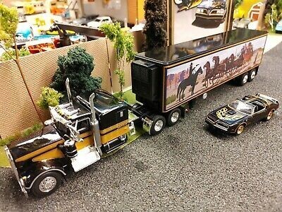 fastgear dcp 1/64 kenworth W900A smokey and the bandit スノーマン トレーラーレプリカ_同スケールのトランザム付