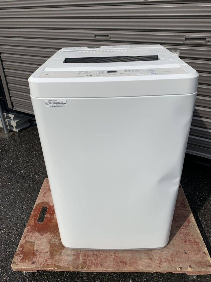 【2020年製】maxzen マクスゼン全自動洗濯機 5.5kg JW55WP01 ごの画像1
