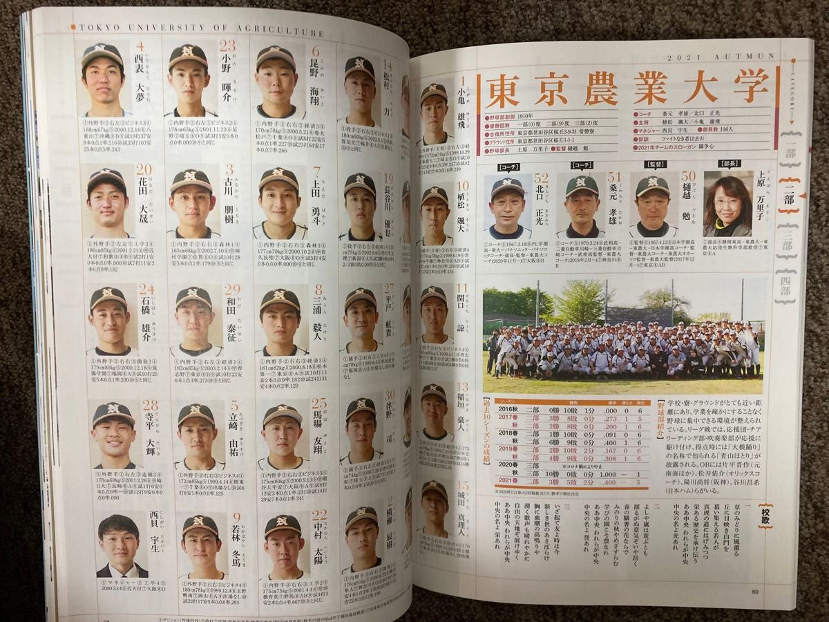 【 週刊ベースボール〈2021 秋季リーグ戦〉東都大学オフィシャルガイドブック】