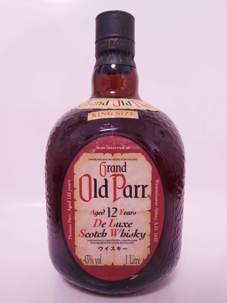 ★古酒☆ オールドパー 12年 デラックス 1000ml 43% ☆ Old Parr aged 12 years DeLuxe ★の画像1