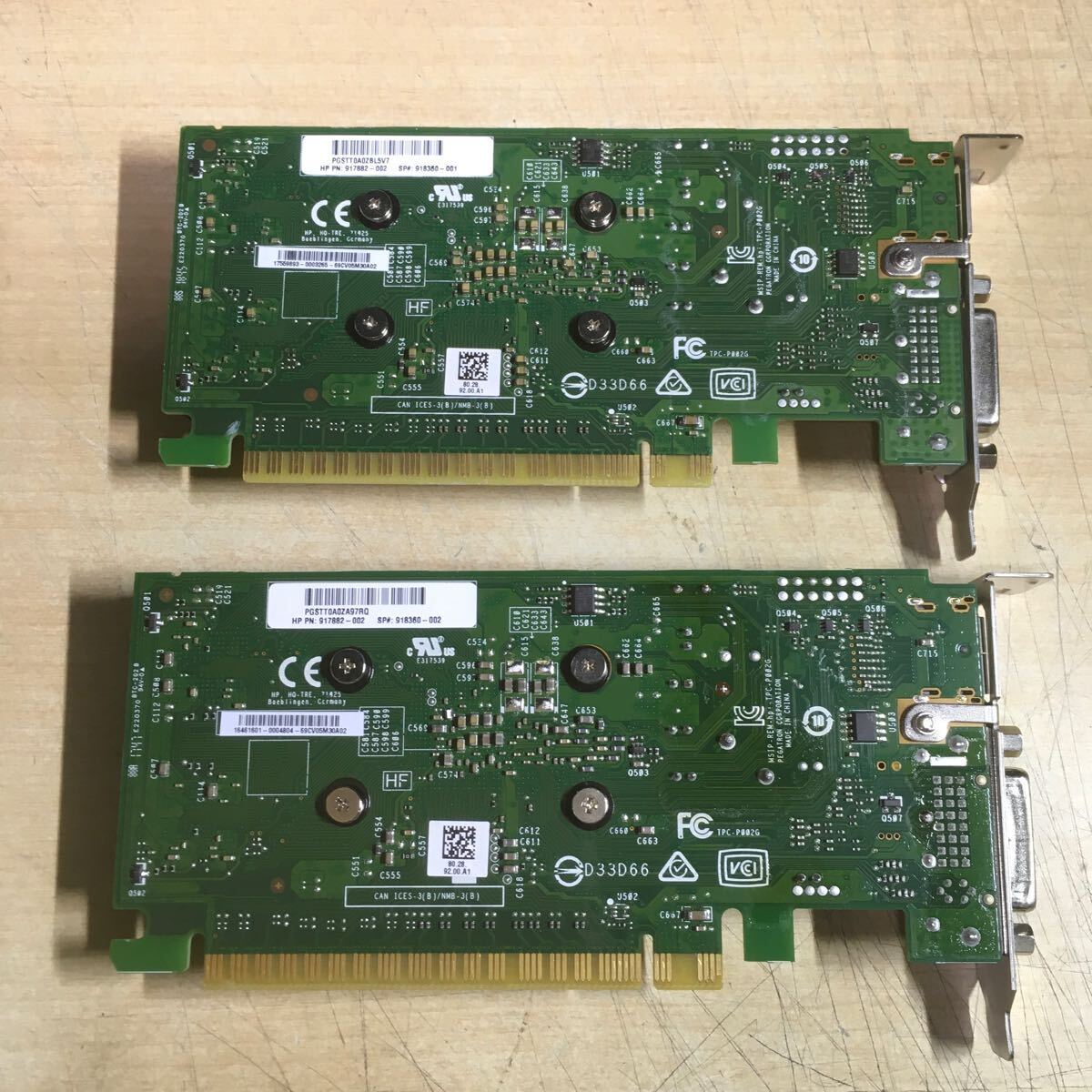 【送料無料】(041704C) HP GeForce GT 730 2GB HP 917882-002 グラフィックボード 中古品 2台セット_画像2