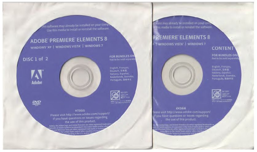 ADOBE PREMIERE ELEMENTS 8 DVD2 листов комплект 
