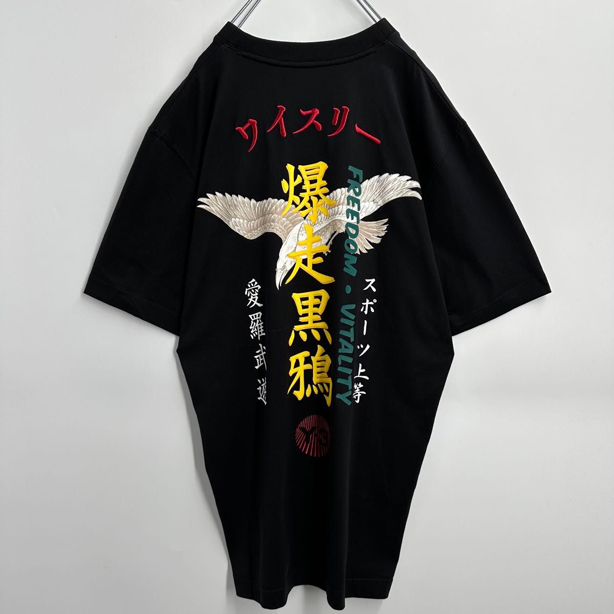 激レアモデル】Y-3 ワイスリー 爆走黒烏 バック刺繍ロゴ Tシャツ 激レアモデル】Y-3 ワイスリー 爆走黒烏 バック刺繍ロゴ Tシャツ