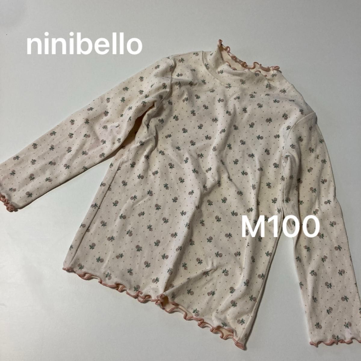 180 ninibello M サイズ 100相当 花柄 長袖 子供服