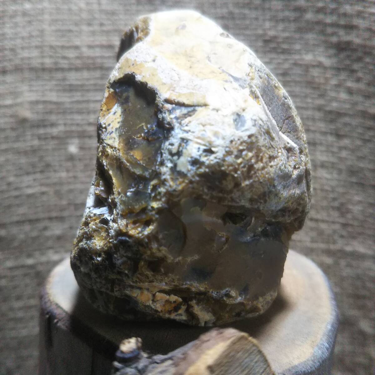 珪化木 碧玉 ジャスパー パワーストーン 化石 自然石 225.5gの画像2