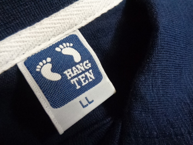  unused handle ton HANGTEN men's polo-shirt with short sleeves border LL size 