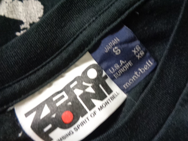 モンベル ZERO POINT 速乾タイプ Tシャツ ベースレイヤー カリグラフィーゼロ 漢字 零 mont-bell ゼロポイント WIC アウトドア_画像5