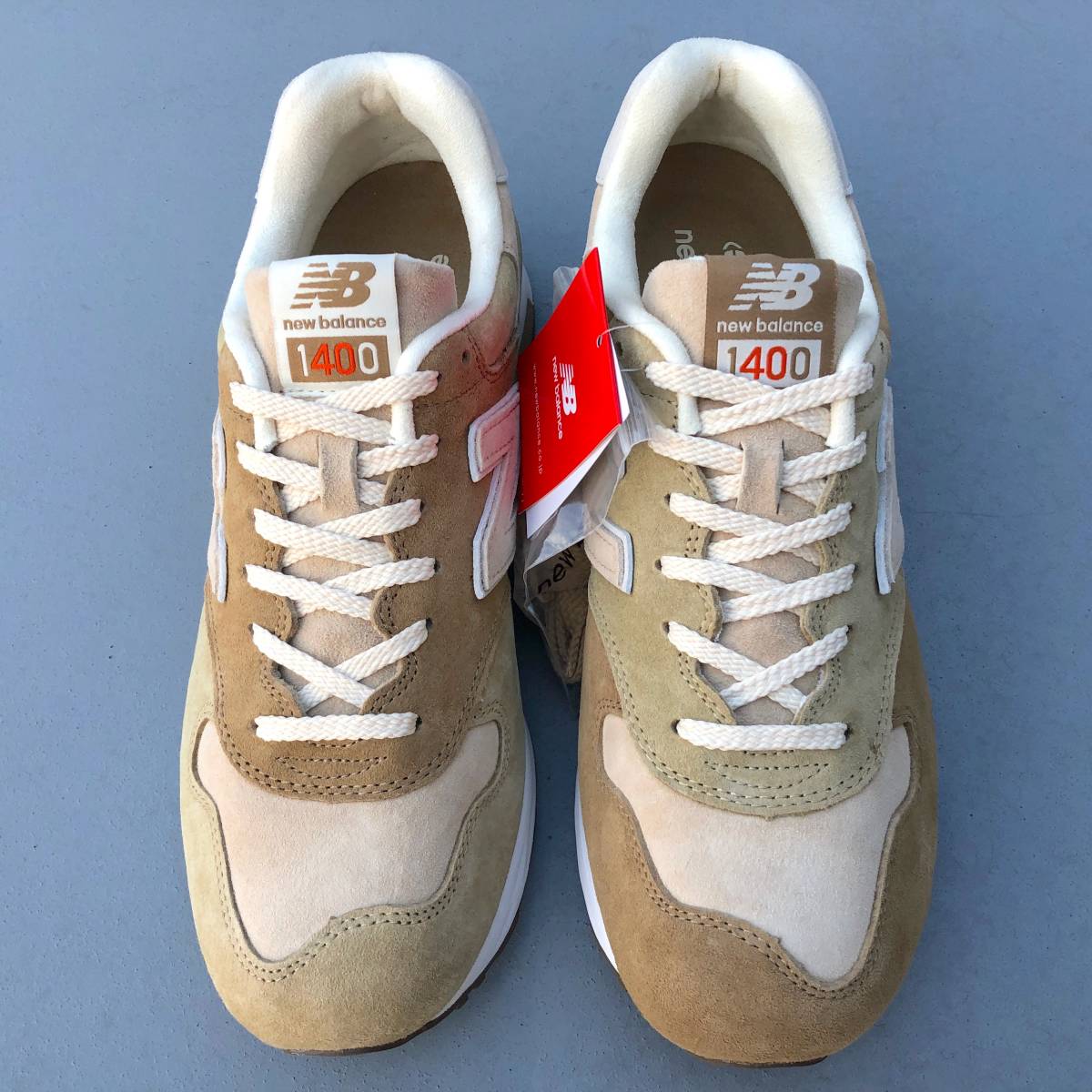 BEAMS別注 創業40周年記念 NEW BALANCE CM1400BB BEIGE MULTI US9D 27cm スウェード 新品 ベージュ マルチカラー 限定 M1400 コラボ_画像3