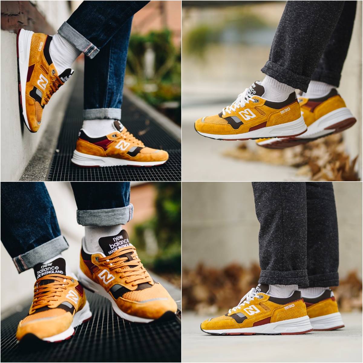 NB фирменный магазин ограничение *SPICE PACK~ NEW BALANCE M1530SE UK производства US9.5D 27.5cm замша новый товар M1500 30th память Англия Британия производства горчично-желтый 