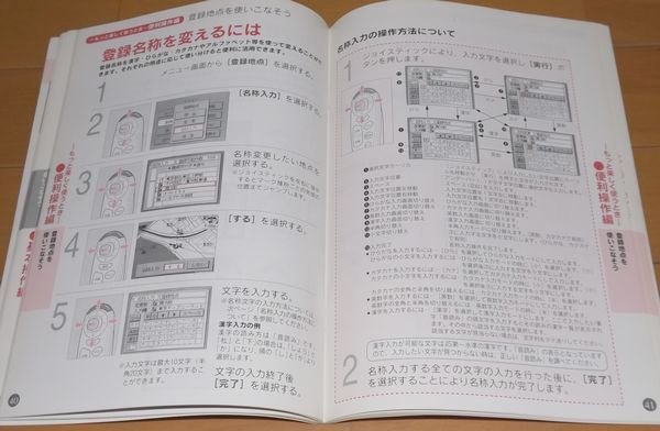 【USED・送料無料】1995年頃 パナソニック カーナビ CN-V700D 取扱説明書（操作編）_画像3