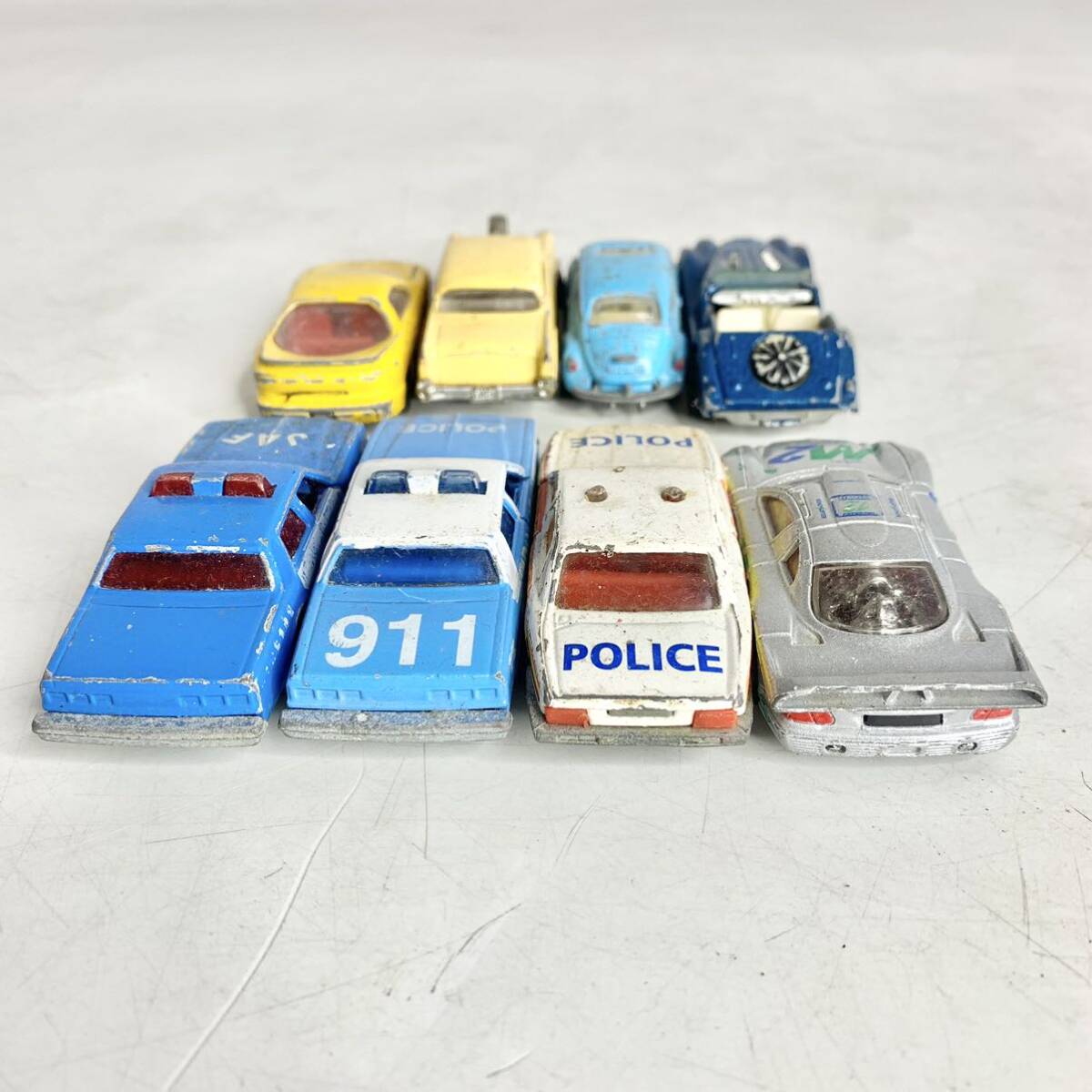  MajoRette minicar summarize set Classic car patrol car Vintage retro that time thing majorette