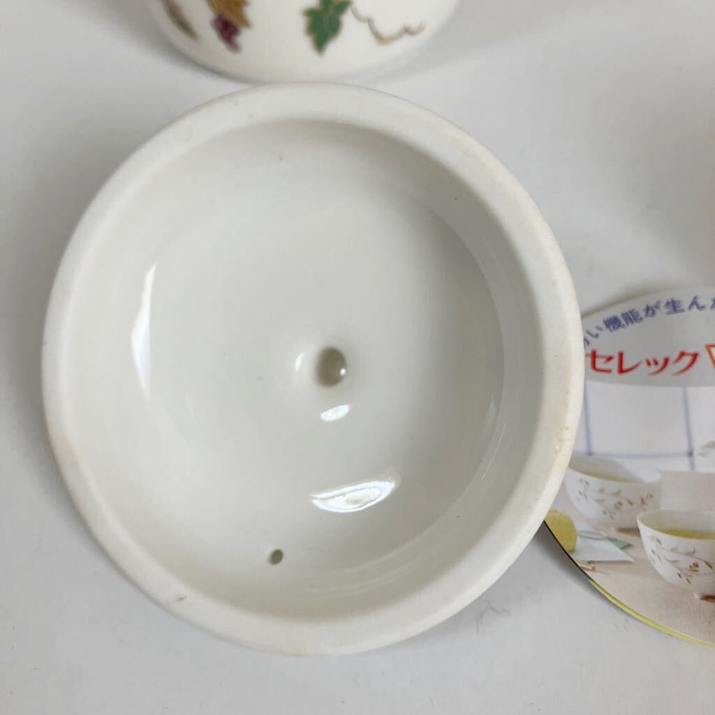 ティーポット カップ 5客 セット 金彩 ぶどう柄 茶器 湯呑み 煎茶道具 茶器セット セレック ヴィンテージの画像7