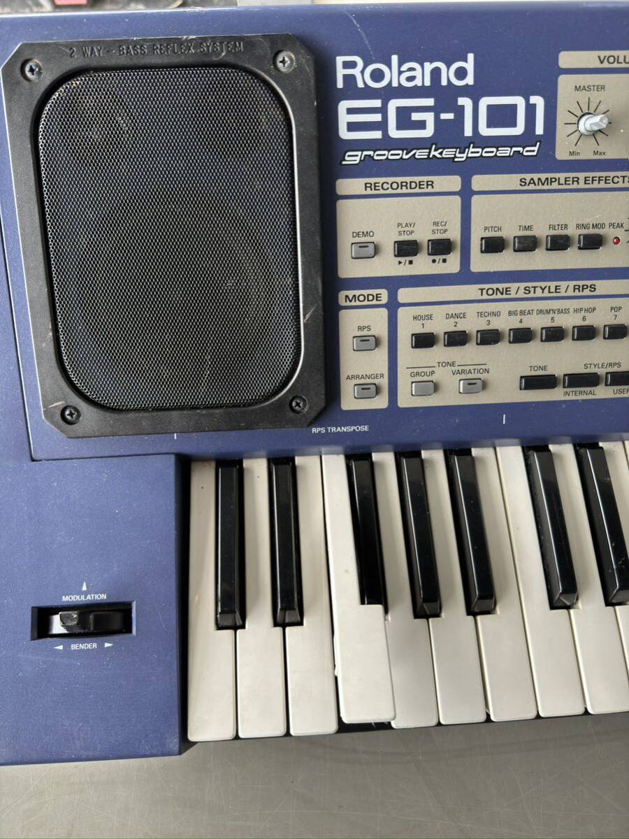 Roland ローランド シンセサイザー 電子キーボード EG-101 ジャンク_画像3