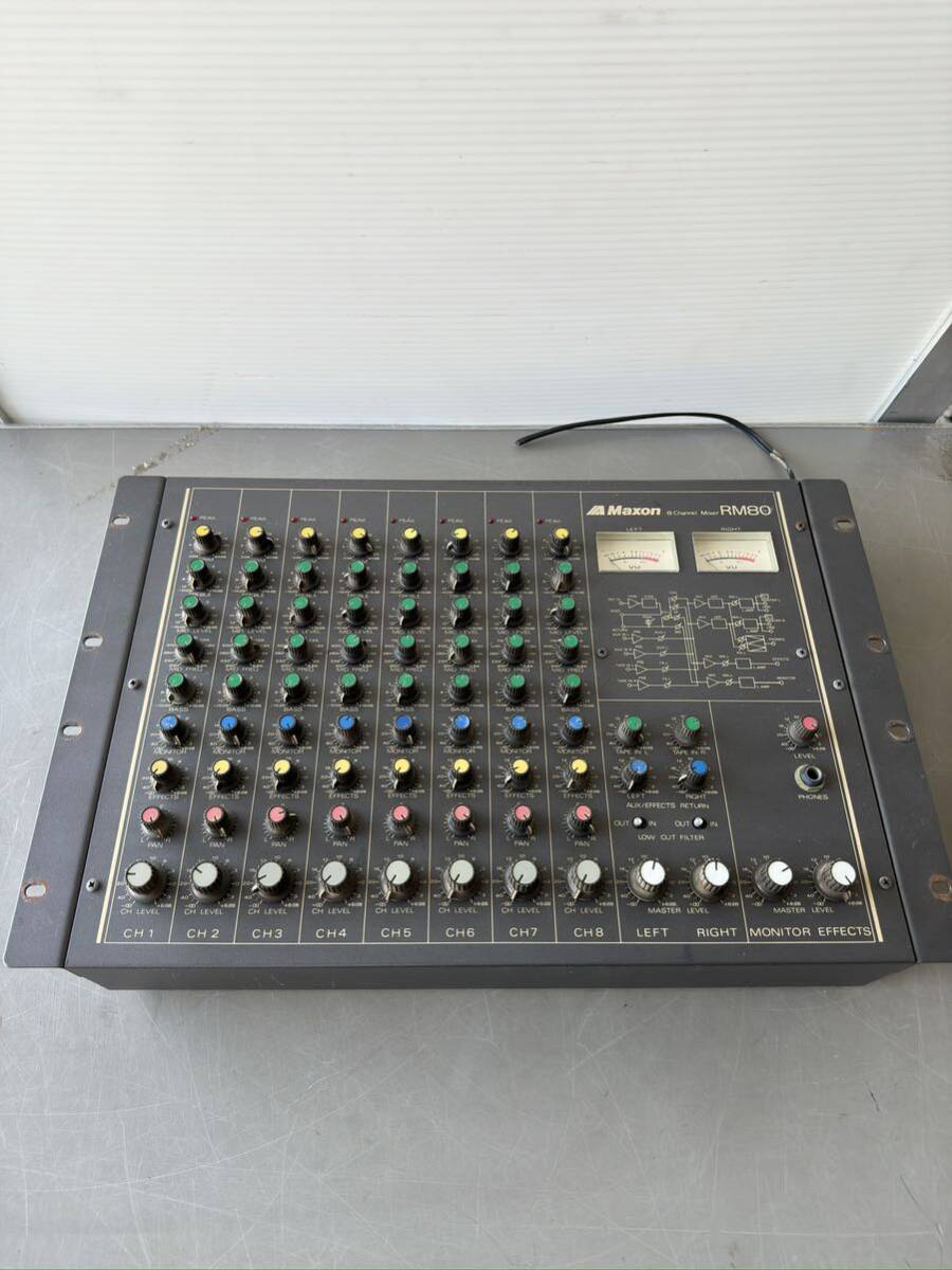 Yahoo!オークション - Maxon RM80 8チャンネルミキサー ジャンク Yahoo!オークション - Maxon RM80 8チャンネルミキサー ジャンク