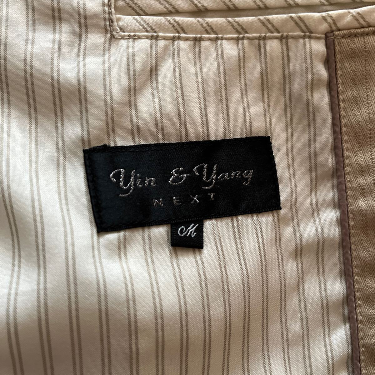 yin&yang テーラードジャケット ジャケット ベージュ アウター シングル HOMME クリーニング済み_画像3
