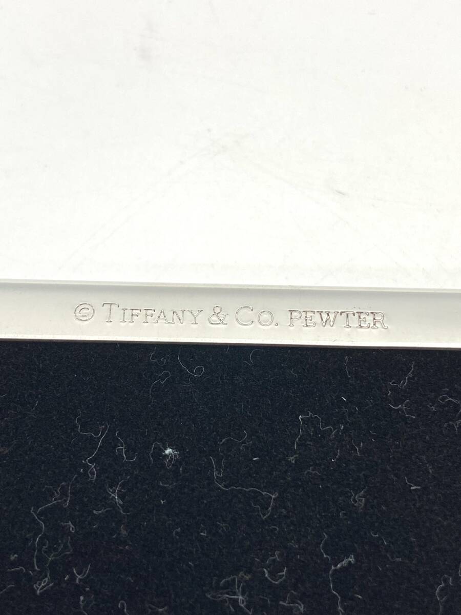 【美品】TIFFANY&Co. ティファニー 写真立て フォトフレーム PEWTER 箱 保管袋付 Y330_画像4