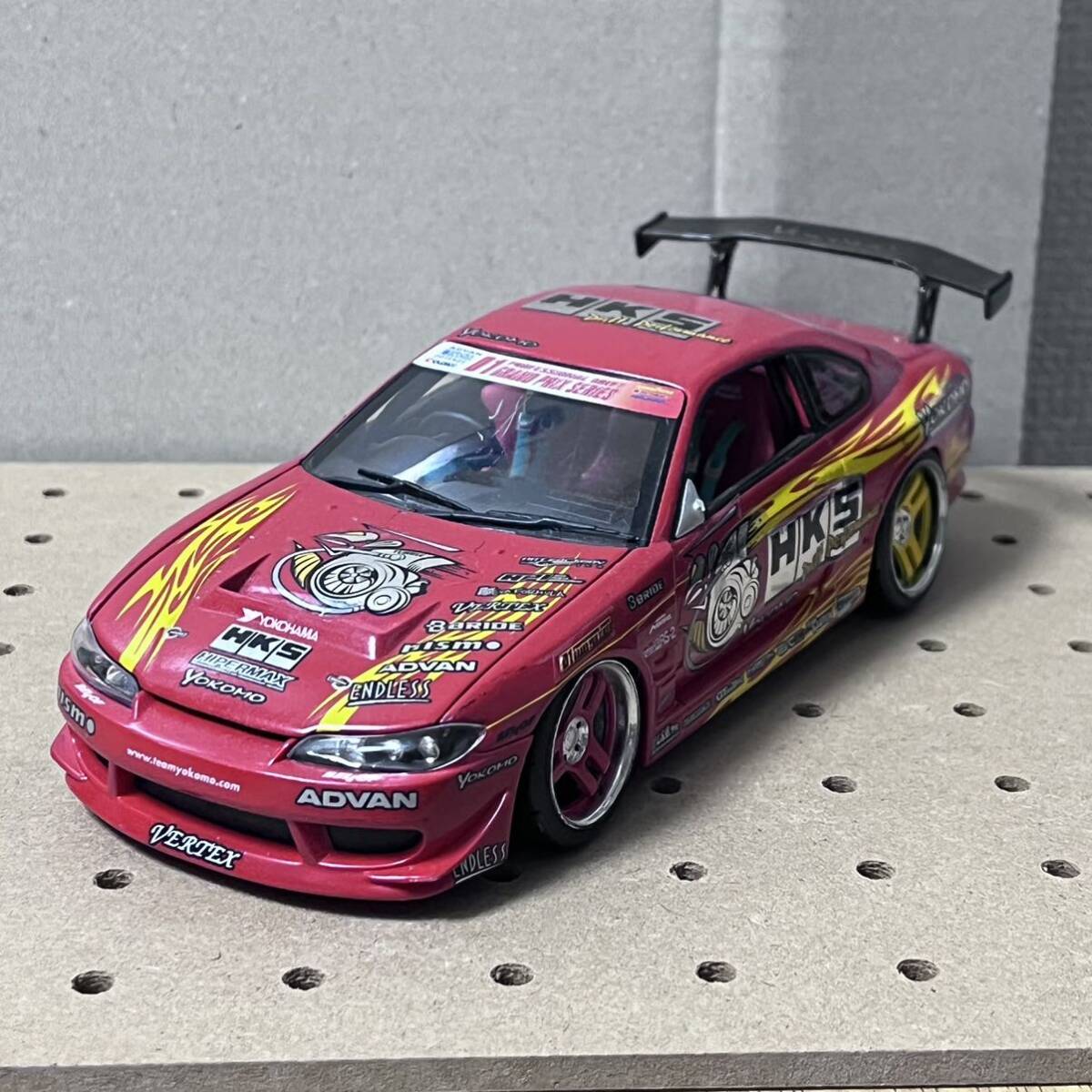 1/24 ホットワークス D1グランプリ HKS S15シルビア GT2835PRO仕様2003 絶版 ルース 希少の画像1