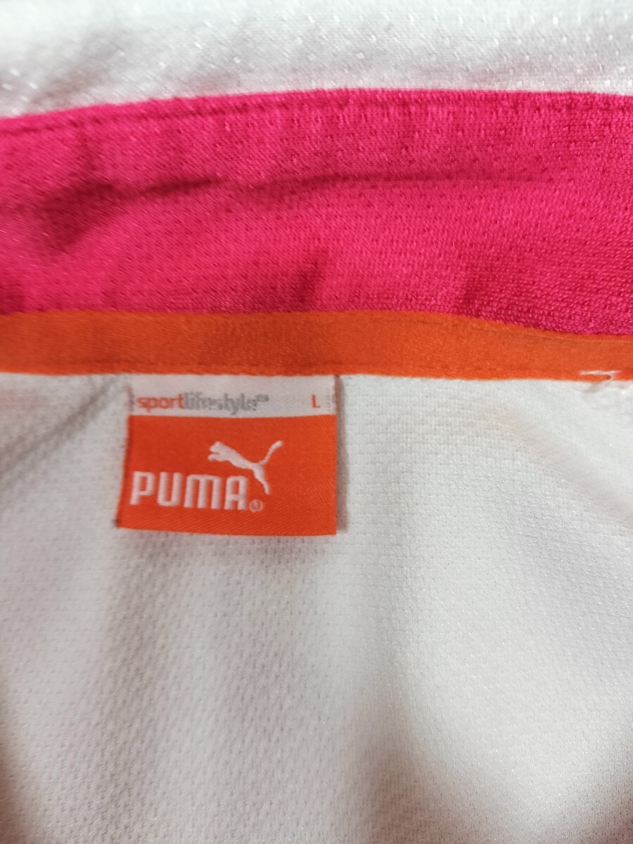 PUMA GOLF プーマ ゴルフ 半袖ポロシャツ　Ｌ 白_画像5