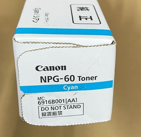  original unused unopened goods CANON toner NPG-60 Cyan * scribbling equipped *imageRunner ADVANCE C2218F-V*T526