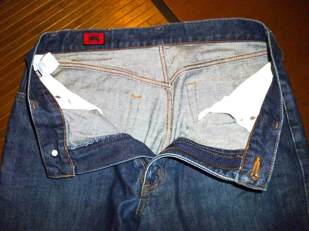 196-65*:EDWIN Edwin jeans strut 503 REGULAR ET-5094 ET29-1110 made in Japan size.35×33 color. indigo 