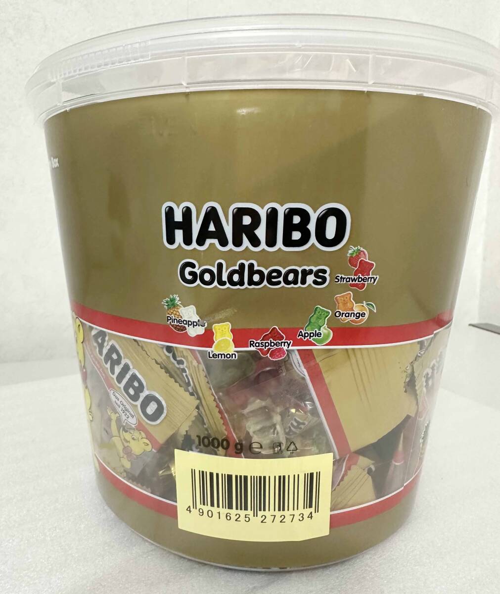 大量 1000g ★ HARIBO ゴールド ベア グミ ハリボー ミックス ドラム コストコ Mini Gold Bear 個包装 くま おやつ フルーツミックス 1kgの画像3