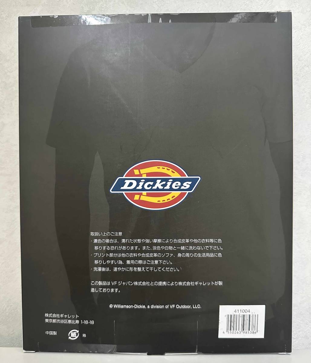 新品 4枚組 XL ★ Dickies ディッキーズ メンズ Vネック 半袖 Tシャツ ホワイト 白 無地 コットン 綿 インナー 大きいサイズ LL セットの画像3