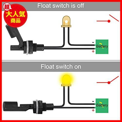 ★M16★ フロートスイッチ 6個の水液レベルセンサーサイドマウント水平ウォーターポンプコントローラーフロートスイッチ_画像6
