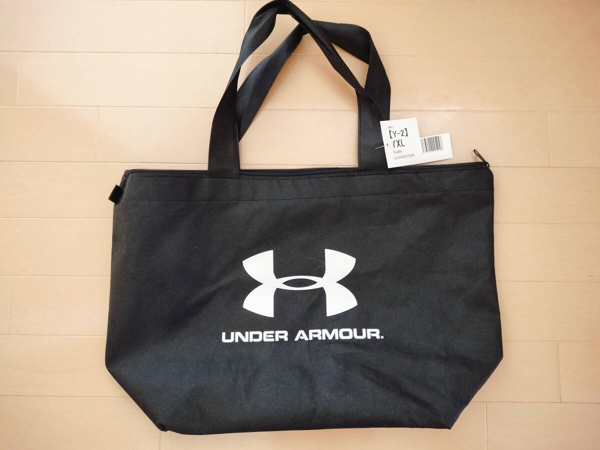 未使用品★UNDER ARMOUR/アンダーアーマー★不織布 トートバッグ ブラックの画像1