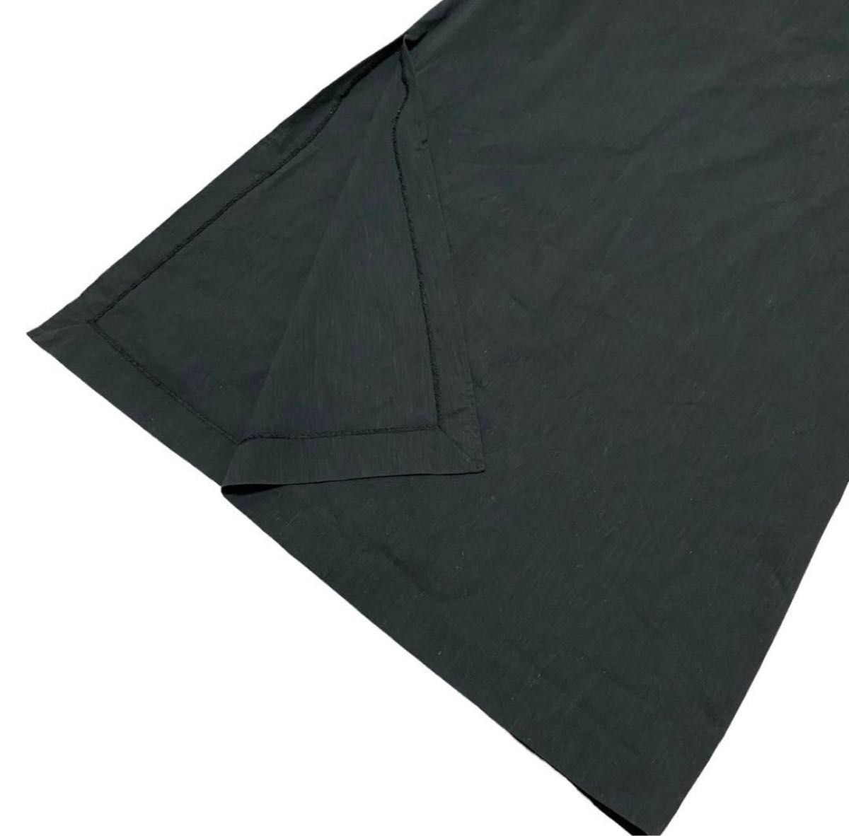 エストネーション　パフスリーブ　デザインワンピース　オフショルダー　ESTNATION ブラック 半袖