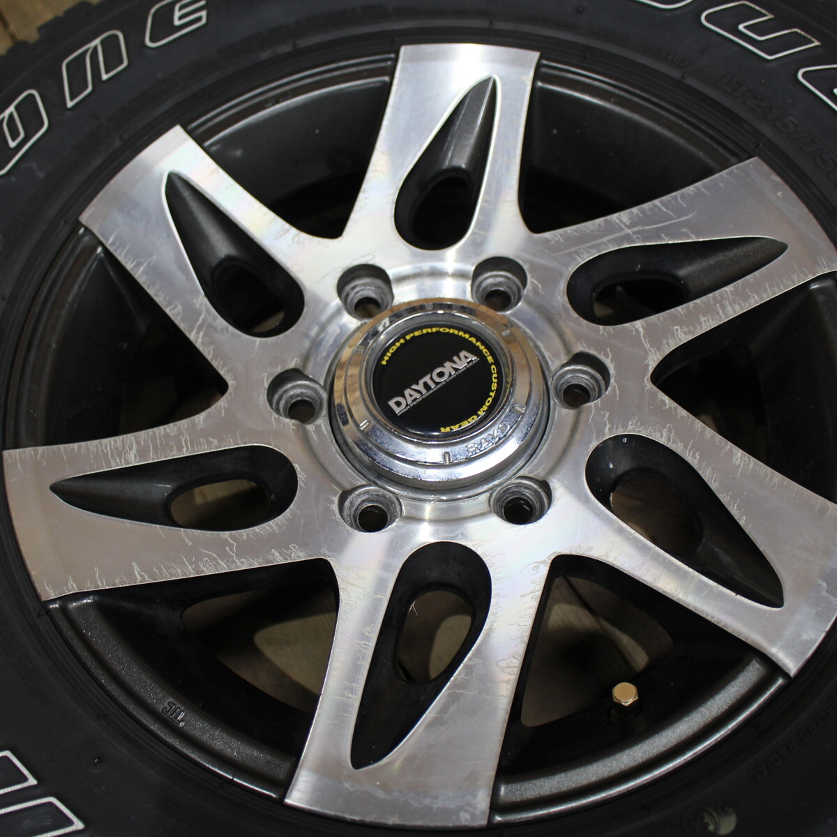 200 series Hiace other RAYS Daytona CX FACE2 15 -inch Bridgestone Durer A/T 215/75R15 100/97S tire wheel 4ps.@SET vehicle inspection "shaken" non-correspondence 