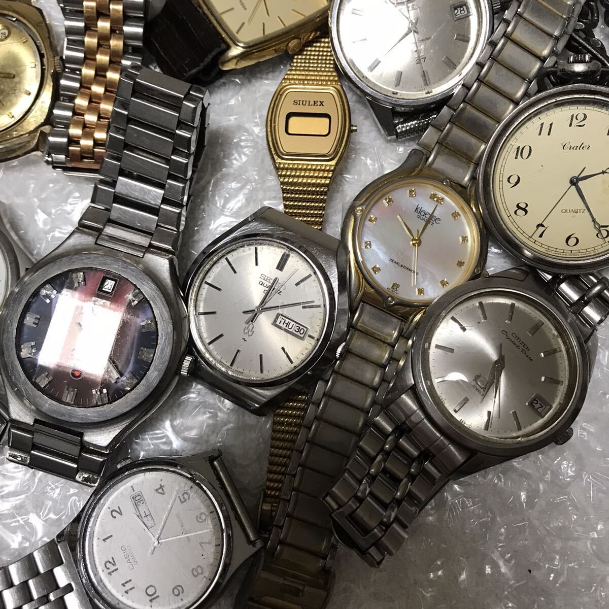 【ジャンク】35個 セイコー シチズン テクノス ラドー エニカ 他 アドバン クロノス 5アクタス SEIKO CITIZEN TECHNOS RADO ENICARの画像5