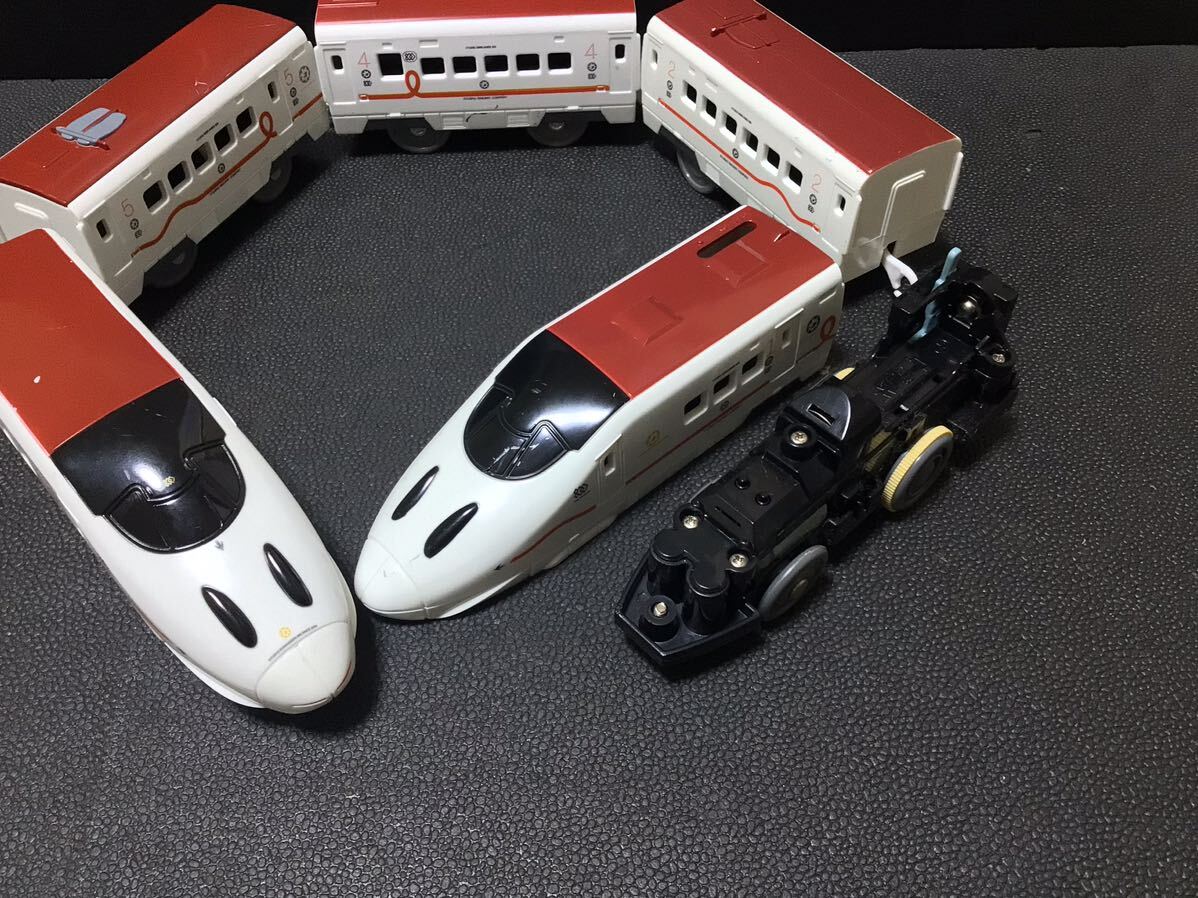 プラレール 車両 大量 新動力モーター JR九州 800系 新幹線 つばめ 5両編成の画像2