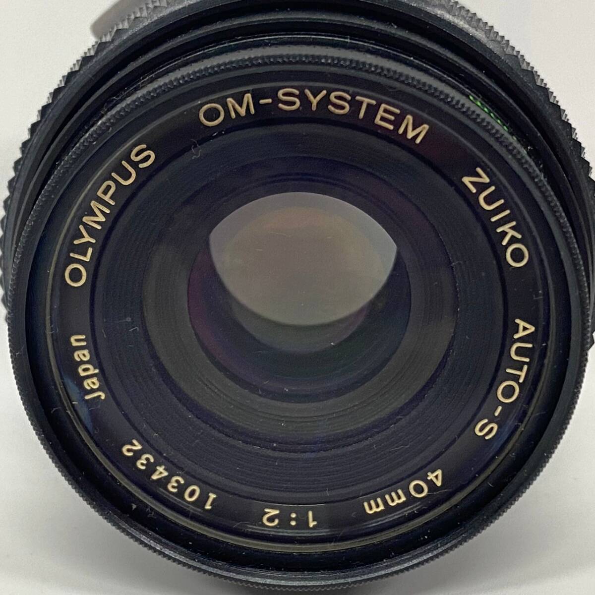 1円~【動作未確認】オリンパス OLYMPUS OM-SYSTEM ZUIKO AUTO-S 40mm 1:2 一眼カメラ用 単焦点レンズ L39 レンズフィルター付き G153042の画像2