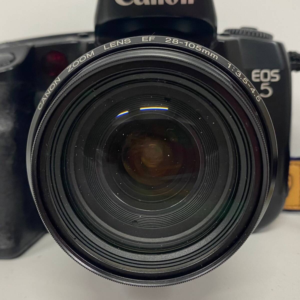 1円~【動作未確認】キャノン Canon EOS 5 QUARTZ DATE ZOOM LENS EF 28-105mm 1:3.5-4.5 一眼レフ フィルムカメラ レンズ G152916_画像4