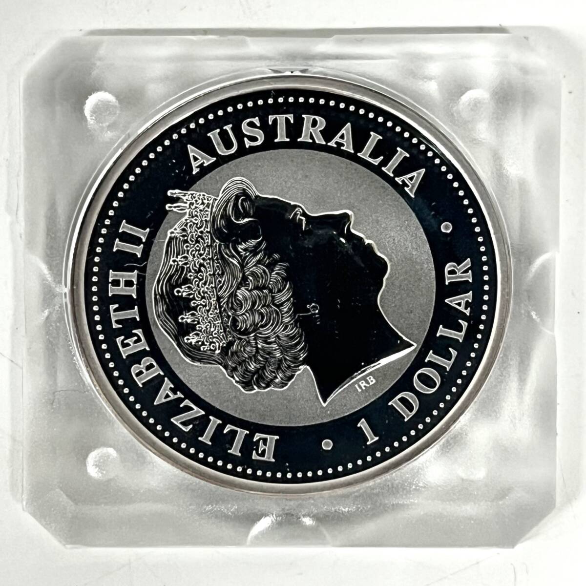 1円~【コレクター放出品】オーストラリア 1999年 カワセミ 1オンス 1ドル 銀貨 純銀 999 SILVER 量目約31.5g エリザベス2世 コイン G180226の画像2