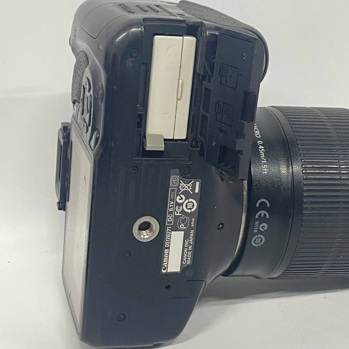 1円~【通電確認済】キャノン Canon EOS Kiss X4 DS126271 ZOOM LENS EF-S 18-135mm 1:3.5-5.6 IS デジタル一眼レフカメラ レンズ G123080の画像9