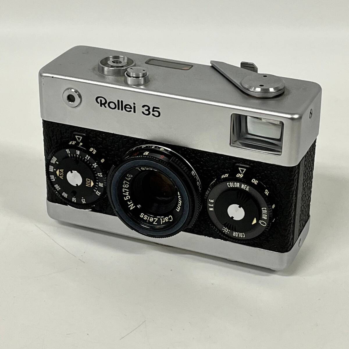 1円~【動作未確認】ローライ Rollei 35 Carl Zeiss Tessar 1:3.5 f=40mm コンパクトフィルムカメラ G115768の画像1