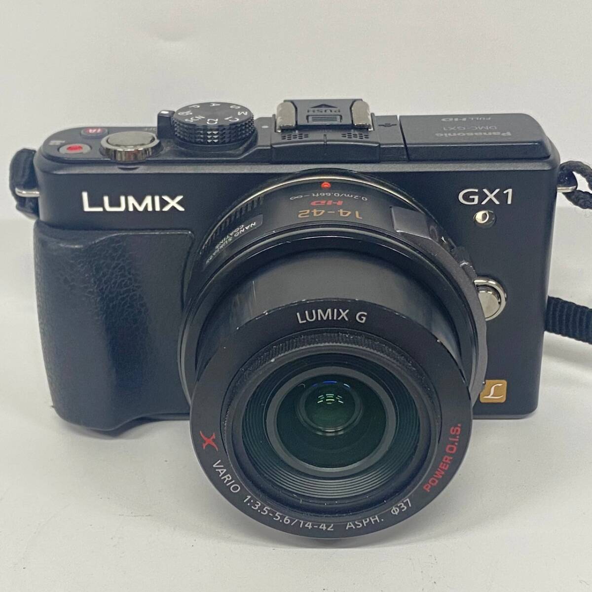1円~【通電確認済】パナソニック Panasonic LUMIX DMC-GX1 G X VARIO 1:3.5-5.6/14-42 ASPH. POWER O.I.S. ミラーレス一眼カメラ G115772の画像3