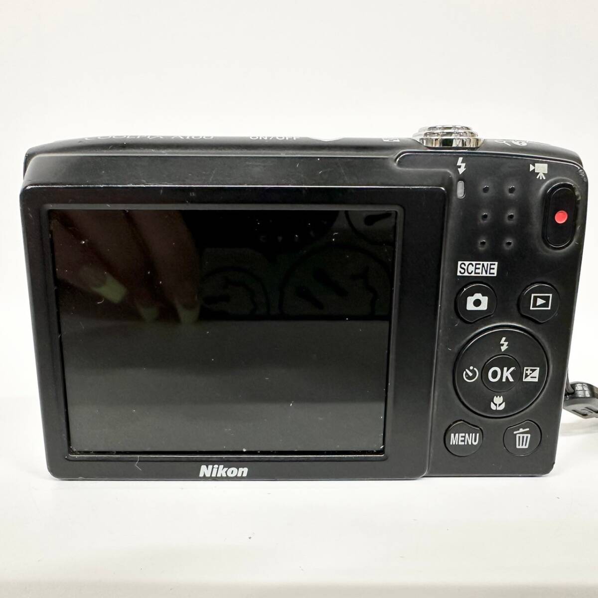 1円~【動作未確認】ニコン Nikon COOLPIX A100 NIKKOR 5× WIDE OPTICAL ZOOM 4.6-23.0mm 1:3.2-6.5 コンパクトデジタルカメラ 付属品あり_画像5