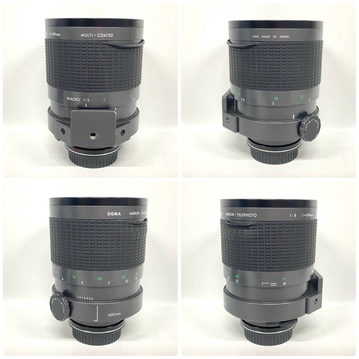 1円~【セット売り】シグマ SIGMA-XQ MULTI-COATED 1:2.8 f=55mm MIRROR-TELEPHOTO 1:8 f=600mm 1:5.6 f=400mm 一眼カメラ用 レンズ G115861の画像10