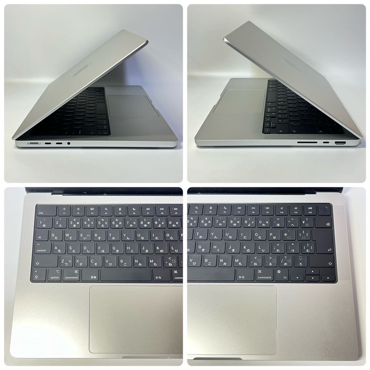 1円~【保証期間有】Apple MacBook Pro 14インチ M2 Pro 2023 シルバー MPHH3J/A 16GB 512GB 10C CPU 16C GPU 充放電回数19 GK-70127の画像6