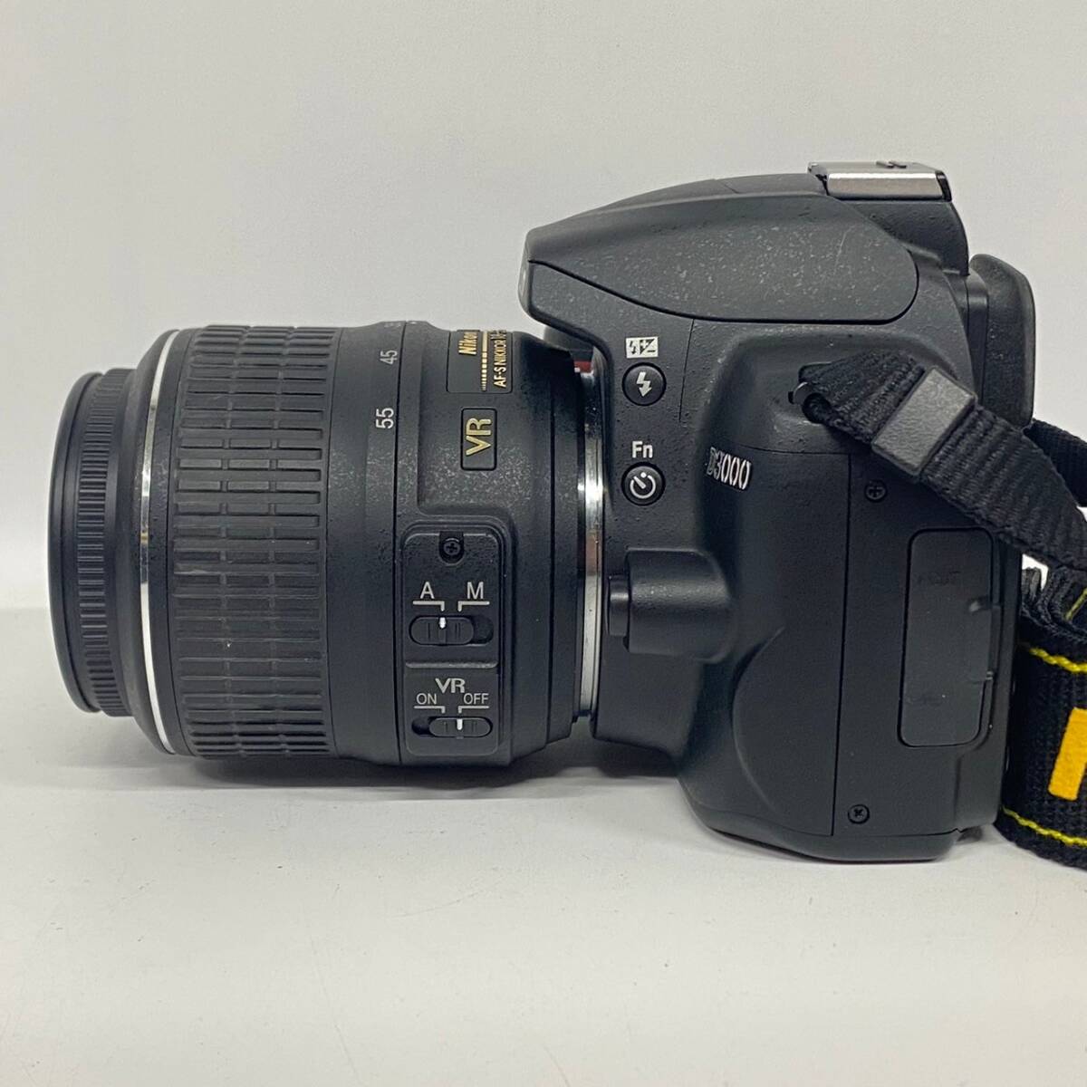 1円~【動作未確認】ニコン Nikon D3000 AF-S DX NIKKOR 18-55mm 1:3.5-5.6G VR デジタル一眼レフカメラ レンズ 付属品あり G131989_画像4